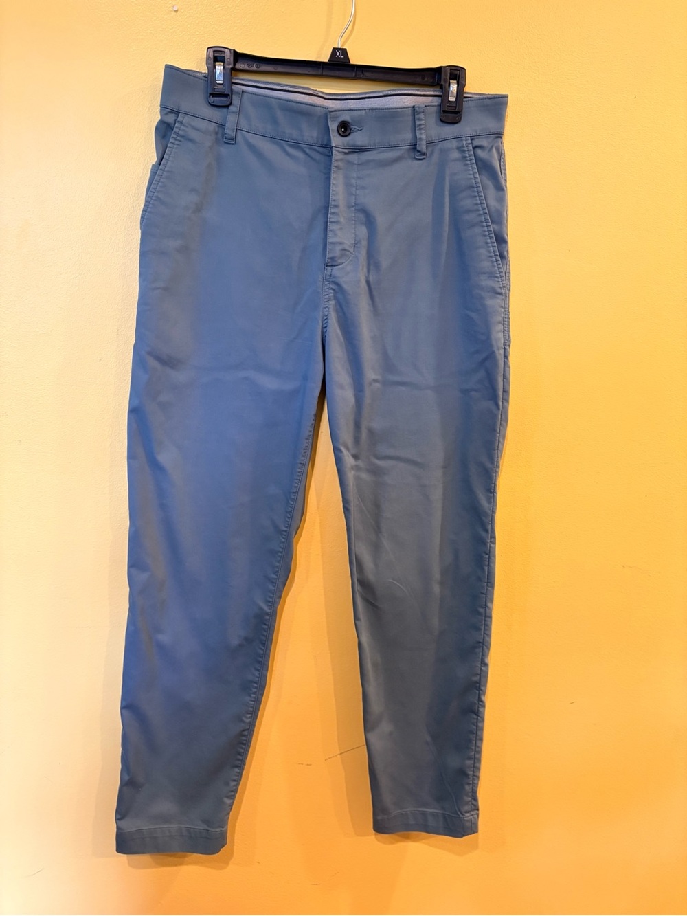 NIKE Golf Pants Mens 32 x 32 DRI-Fit blue Reg Fit Chino Orange Tab Sticky Waist